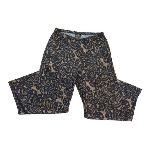 Bob Mackie Wearable Art Palazzo Pants - Elegant Print - Picture 1 of 4